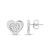 Boucles d'oreilles diamant en or 9 carats