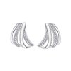 Boucles d'oreilles serti clos diamant en or 9 carats