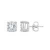 Boucles d'oreilles serti clos diamant en or 9 carats