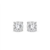 Boucles d'oreilles serti clos diamant en or 9 carats