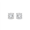 Boucles d'oreilles serti clos diamant en or 9 carats
