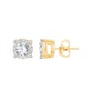 Boucles d'oreilles serti clos diamant en or 9 carats