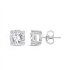 Boucles d'oreilles serti clos diamant en or 9 carats