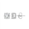 Boucles d'oreilles serti clos diamant en or 9 carats