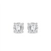 Boucles d'oreilles serti clos diamant en or 9 carats