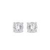 Boucles d'oreilles serti clos diamant en or 9 carats