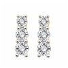 Boucles d'oreilles diamant en or 9 carats