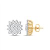 Boucles d'oreilles diamant en or 9 carats