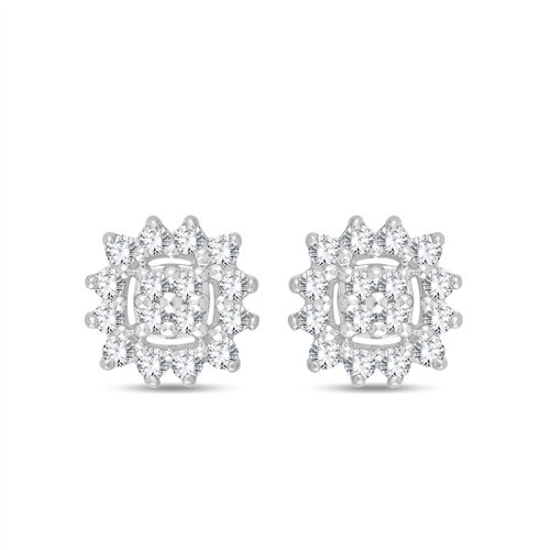 Boucles d'oreilles diamant en or 9 carats