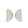 Boucles d'oreilles toi et moi diamant en or 9 carats