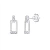 Boucles d'oreilles diamant en or 9 carats