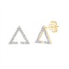 Boucles d'oreilles diamant en or 9 carats