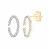Boucles d'oreilles diamant en or 9 carats
