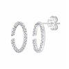 Boucles d'oreilles diamant en or 9 carats
