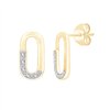 Boucles d'oreilles diamant en or 9 carats