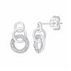 Boucles d'oreilles diamant en or 9 carats