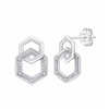 Boucles d'oreilles diamant en or 9 carats