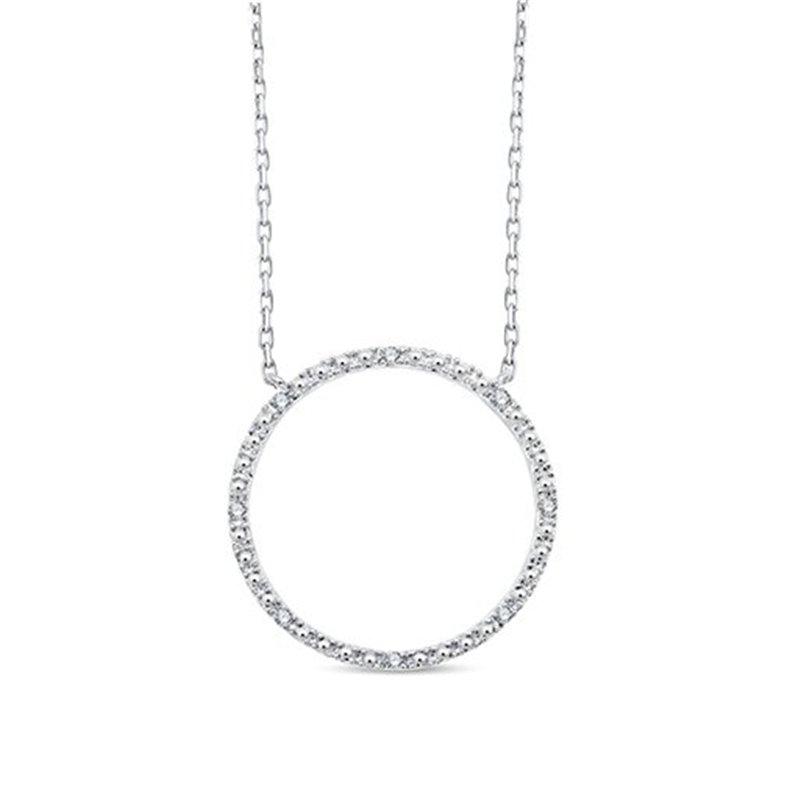 Collier toi et moi diamant en or 9 carats
