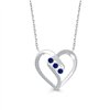 Collier saphir et diamant en or 9 carats