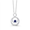 Collier saphir et diamant en or 9 carats