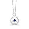 Collier saphir et diamant en or 9 carats