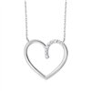 Collier toi et moi diamant en or 9 carats