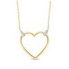 Collier serti clos diamant en or 9 carats