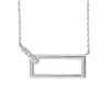 Collier serti clos diamant en or 9 carats
