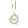 Collier toi et moi diamant en or 9 carats