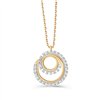 Collier toi et moi diamant en or 9 carats