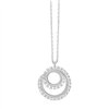 Collier toi et moi diamant en or 9 carats