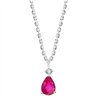 Collier rubis et diamant en or 9 carats