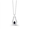 Collier saphir et diamant en or 9 carats
