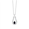 Collier saphir et diamant en or 9 carats