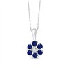 Collier saphir et diamant en or 9 carats