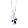 Collier saphir et diamant en or 9 carats