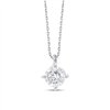 Collier serti clos diamant en or 9 carats