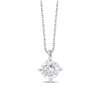 Collier serti clos diamant en or 9 carats