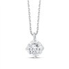 Collier serti clos diamant en or 9 carats