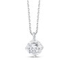 Collier serti clos diamant en or 9 carats