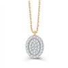 Collier serti clos diamant en or 9 carats