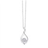Collier serti clos diamant en or 9 carats