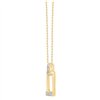 Collier serti clos diamant en or 9 carats