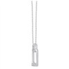 Collier serti clos diamant en or 9 carats