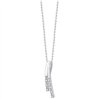 Collier toi et moi diamant en or 9 carats