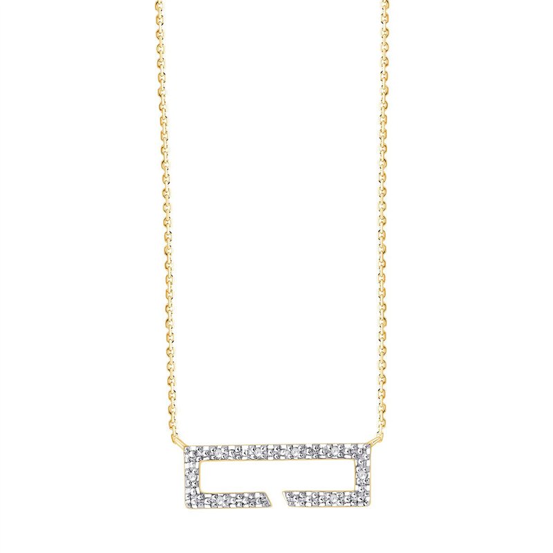 Collier diamant en or 9 carats