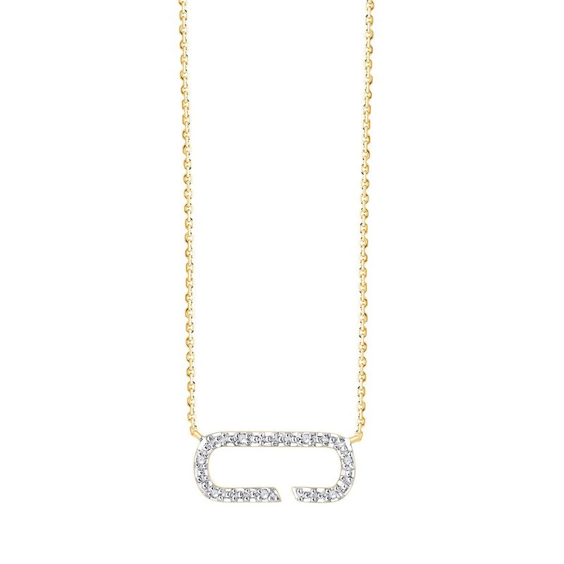 Collier diamant en or 9 carats