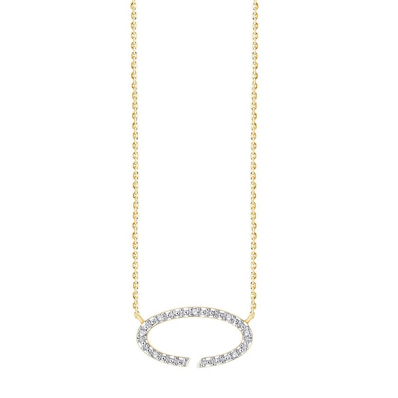 Collier diamant en or 9 carats