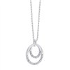 Collier toi et moi diamant en or 9 carats