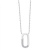Collier serti clos diamant en or 9 carats